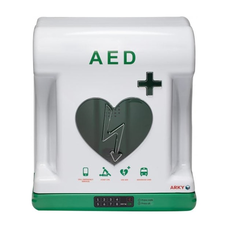 Āra AED skapis Core Plus — defibrilatora uzglabāšanai
